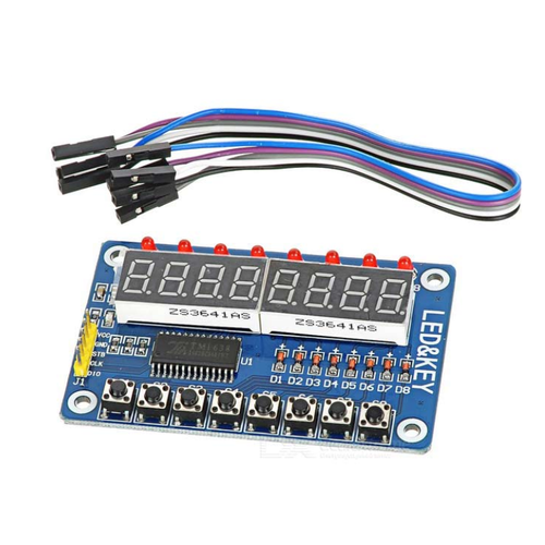 TM1638 Mod�l� Anahtar Ekran AVR Arduino 8-Bit Dijital LED Kart�