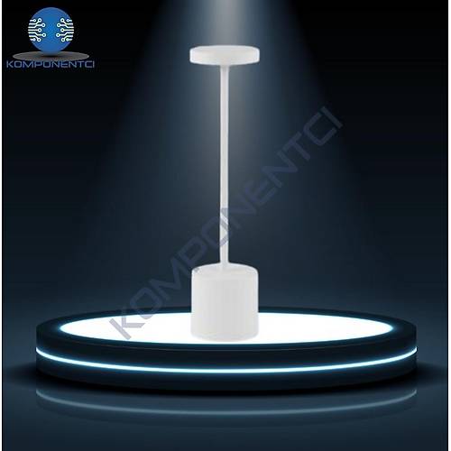 NOAS Midilli Beyaz Renk Led Dokunmatik Masa Lambas� �arjl� YL86-1238