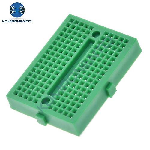 Mini Breadboard Yapkanl 170 Pin Yeil