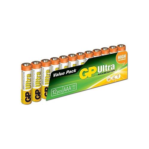 GP LR03 1.5V Ultra Alkalin AAA �nce Kalem Pil 12'li