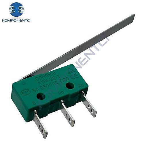 IC-165 Micro Switch Lehim Uzun Bacak Uzun Paletli KW4-ZDF | Komponentci