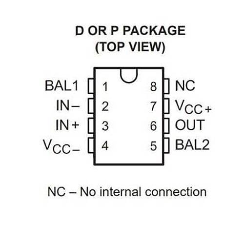 LF411CN DIP-8 OpAmp Entegresi