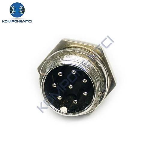 IC-261M 16mm Mayk Erkek Fi� �ase 8P Konnekt�r