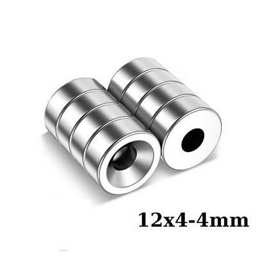12X4-4mm Hav�a Delikli Neodyum G��l� M�knat�s - Neodim Magnet