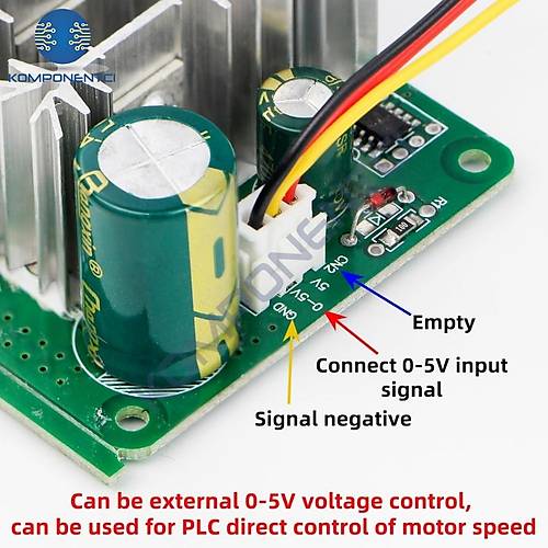 15A 6-90V PWM DC Motor S�r�c� Motor H�z Kontrol Mod�l�