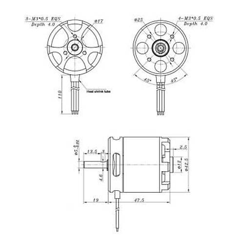 SunnySky X3525 520KV F�r�as�z Drone Motoru