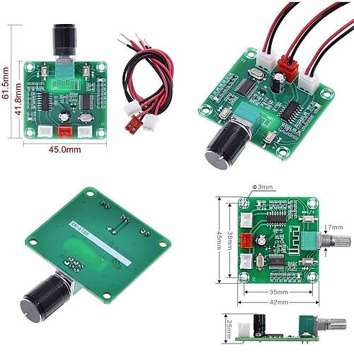 XH-A158 PAM8403 Bluetooth 5.0 Kablosuz Hoparlr Amplifikatr Devresi