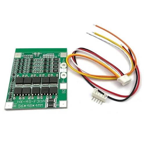 4S 30A LiFePO4 Batarya BMS Balansl� 3.2V Pil �arj Kart� (Ye�il)