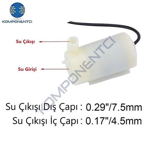 Mini Dalg Su Pompas 5V Akvaryum Pompas Yatay