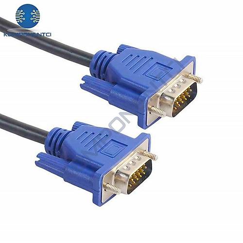 VGA Kablo LCD Monitr ve Projeksiyon Kablosu 1.5m