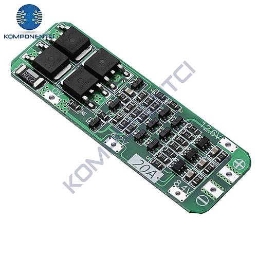3S 20A BMS LiPo 18650 Pil arj Koruma Devresi