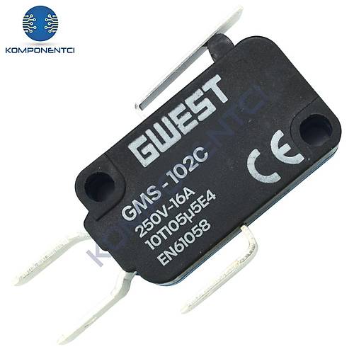 Gwest GMS-102C K�sa Kollu Mikro Switch 10A