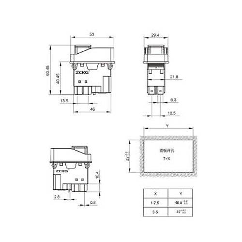 ZCD-02 5-Pin Elektromanyetik Switch