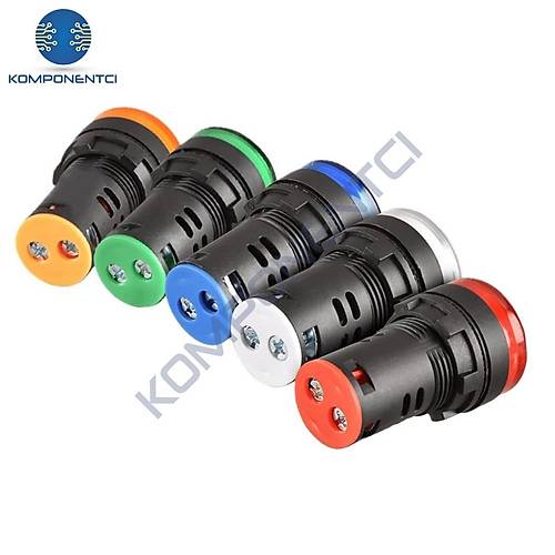 AD22-22DS 22MM Sinyal Lambas� K�rm�z� 24V