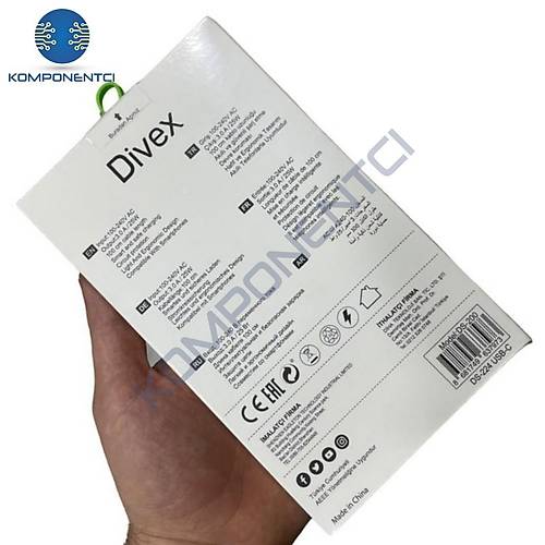 Divex Type-C to Type-C PD ( USB-C ) k 3.0A 25W arj Aleti DS-224