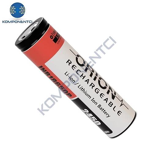 Orion 18650p 3.7V 2450mAh 12C �arj Edilebilir Li-ion Pil