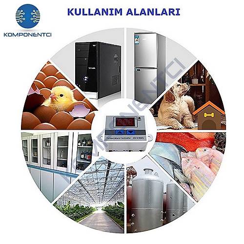 XH-W3002 220V AC Dijital Ayarl Termostat 1500W
