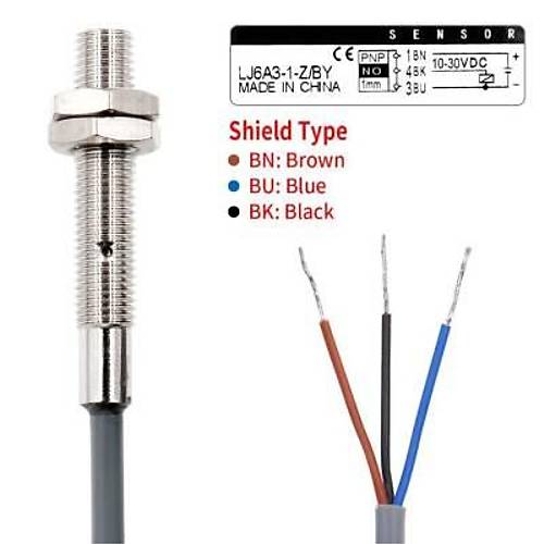 LJ6A3-1-Z/BY 6-36V 1mm PNP NO End�ktif Mesafe Sens�r�