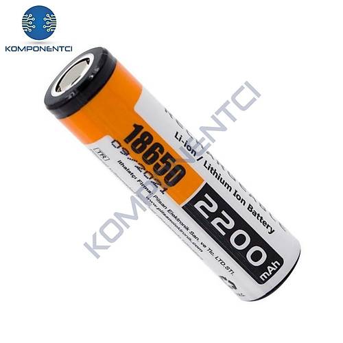 Orion 18650 3.7V 2200mAh �arj Edilebilir Li-ion Pil