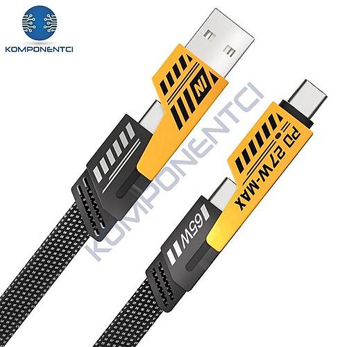 Divex TC-USB to TC-Lightning 65W/PD27W �arj ve Veri Aktar�m Kablosu DC-220