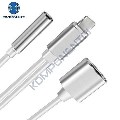 Divex Lightning Kulakl�k ve �arj �o�alt�c� Adapt�r Gri DC-176