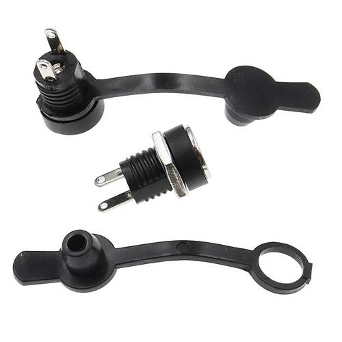 IC-258B 2.1mm DC Somunlu Korumal� Jak 8mm