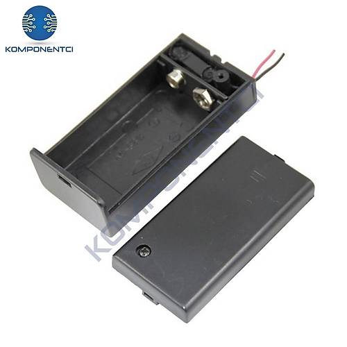 IC-233D 9V Pil Kutusu Kapakl� Switchli