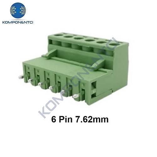 6 Pin 7.62mm Ge�meli 180C Tak�m Klemens
