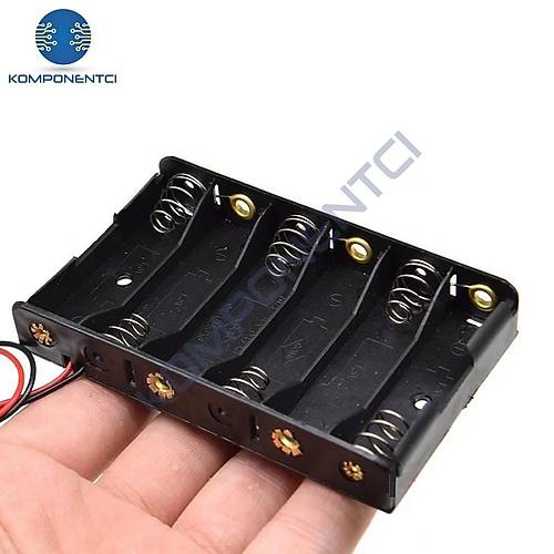 IC-234B AA Pil Yuvas� 6'l� Yan Yana