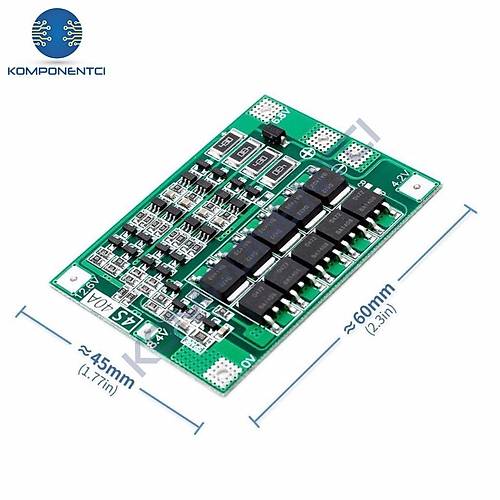 4S 40A BMS 18650 Balansl Li-Ion arj Koruma Devresi