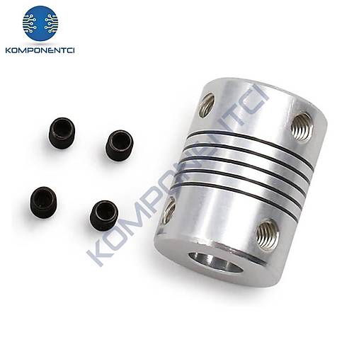 5x8mm Esnek Kaplin Alminyum 3D Yazc CNC Uyumlu