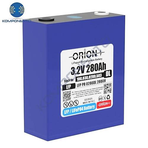 Orion LiFePO4 3.2V 280DL 280AH Prizmatik Pil