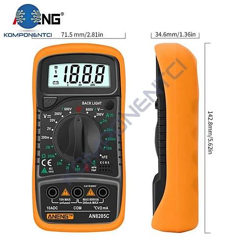 Aneng AN8205C Dijital Multimetre (Sar�)