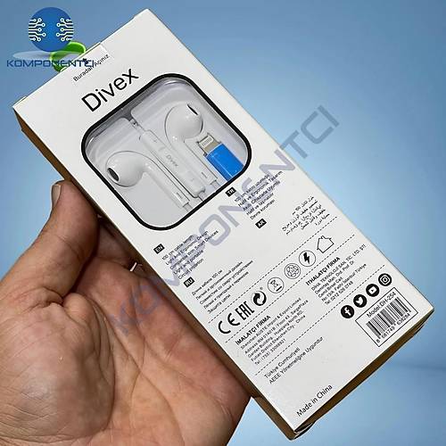 Divex Apple-Iphone Uyumlu Lightning Kablolu Kulaklk DH-254