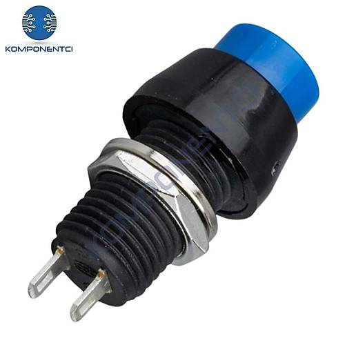 IC-191 Plastik Buton 10mm Yayl DS-450 Mavi