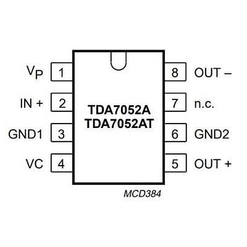 TDA7052A DIP-8 Amplifikatör Entegresi | Komponentci