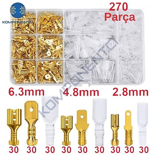 IC-274F-1 Di�i Erkek Kablo Terminali Seti 270 Par�a Kutulu