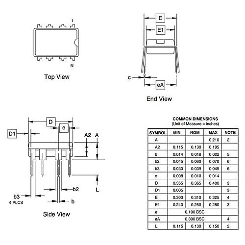 ATtiny45-20PU 8-Bit 20MHz Mikrodenetleyici DIP-8