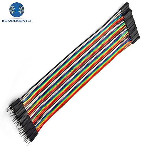 Jumper Kablo Erkek-Dii M2F 20cm 40 Adet