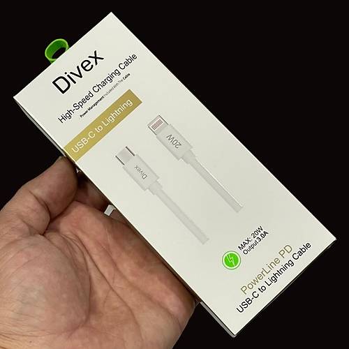 Divex 3.0A 20W Type-C to Lightning Hızlı Şarj Data Kablosu
