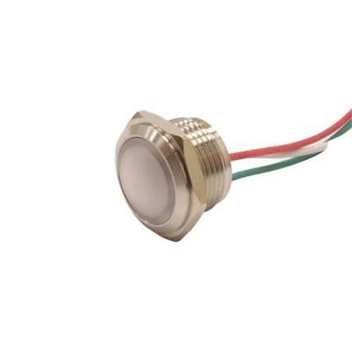 16L-P1/RGY+ 16mm 12-24V Kablolu Metal Sinyal Lambas� - 3 Renk Anot