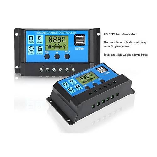 Solar Panel Ak arj Cihaz 10A 12/24V