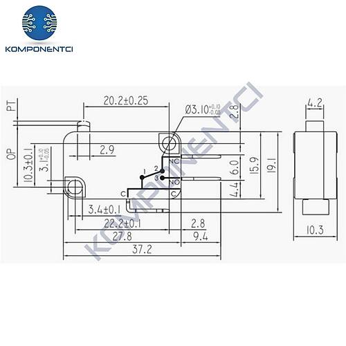 IC-170-0 Paletsiz Micro Switch