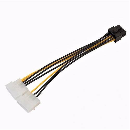 8 Pin PCI-E to 2x4 Pin Molex Ekran Kart Power G Kablosu
