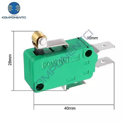 IC-176C K�sa Makaral� Micro Switch 220V 16A KW1-103-6