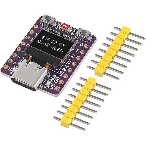 ESP32-C3 0.42 �n� OLED Mod�l� WiFi + Bluetooth ESP32 Geli�tirme Kart�