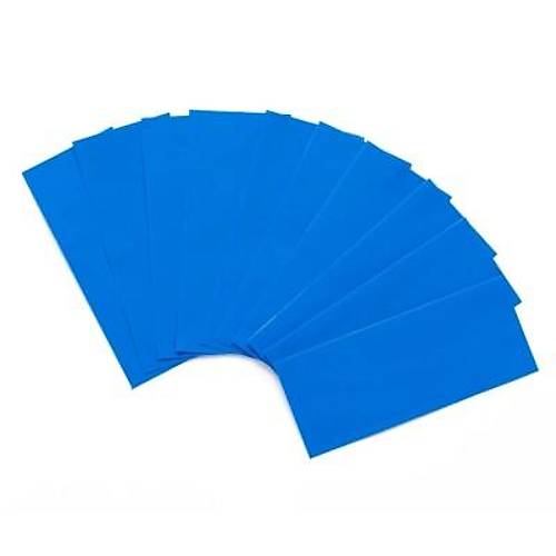 18650 Pil Kaplama Makaronu Mavi - 10 Adet