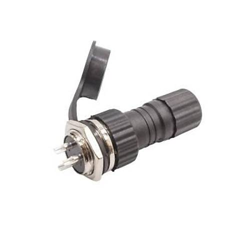 GX-16 3-Pin Su Ge�irmez Mike Konnekt�r - Panel Tipi