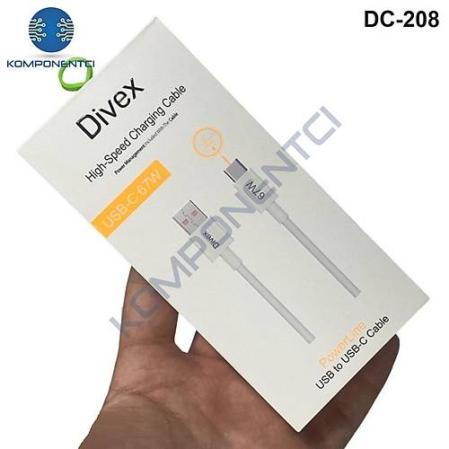Divex Type-C ( USB-C ) 67W H�zl� �arj Kablosu�DC-208