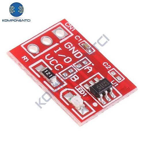 TTP223 Dokunmatik Sens�r Mod�l� K�rm�z�